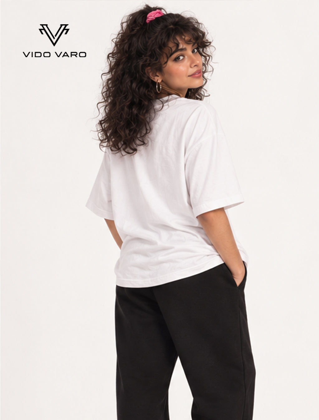 Video Club 1986 Girl Graphic Oversized T-Shirt- White