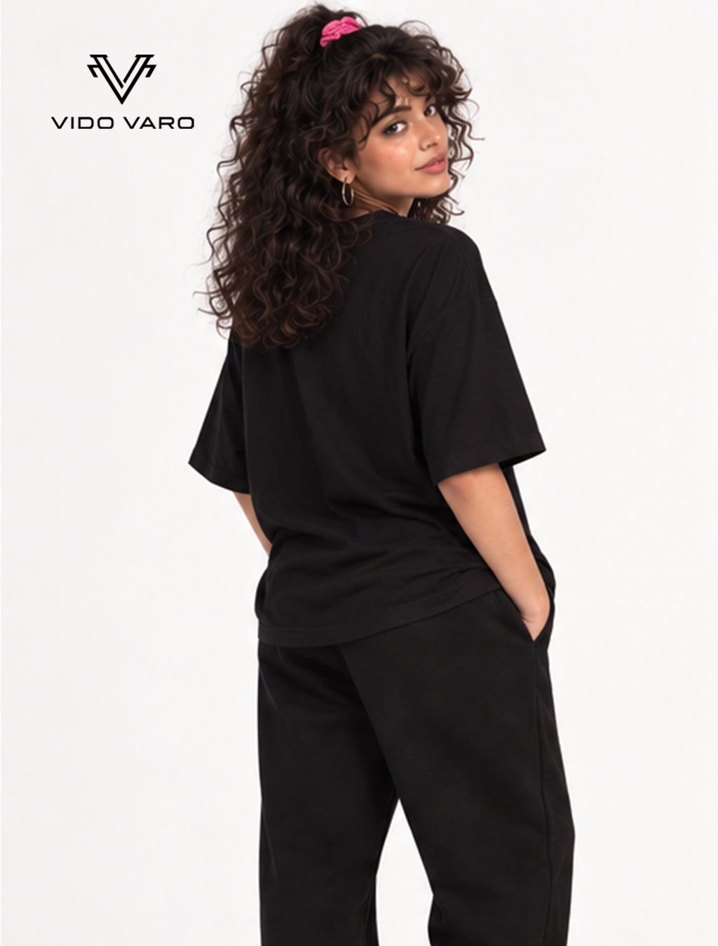 Video Club 1986 Graphic Oversized T-Shirt- Black