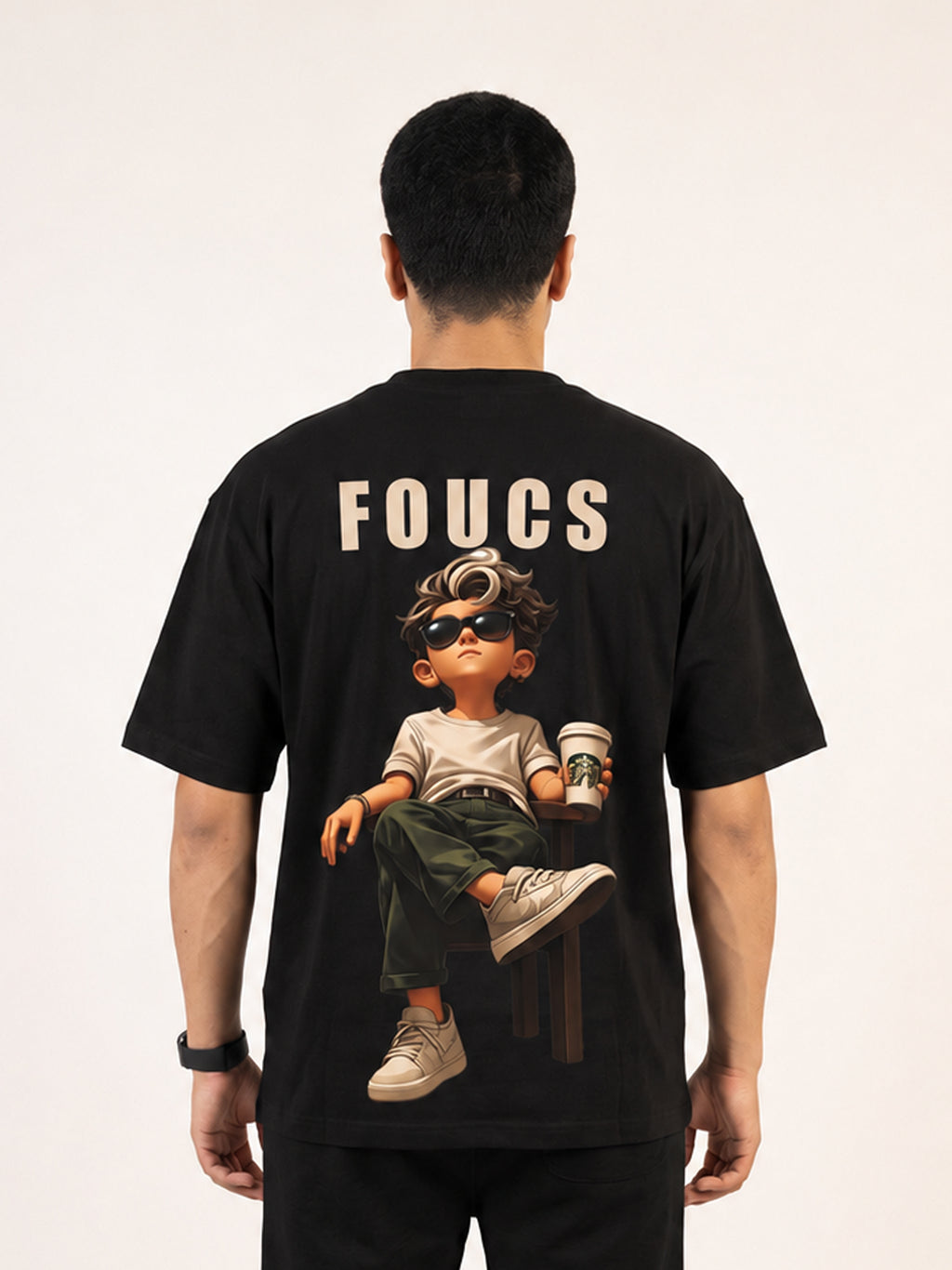 Focus Graphic Oversized T-Shirt