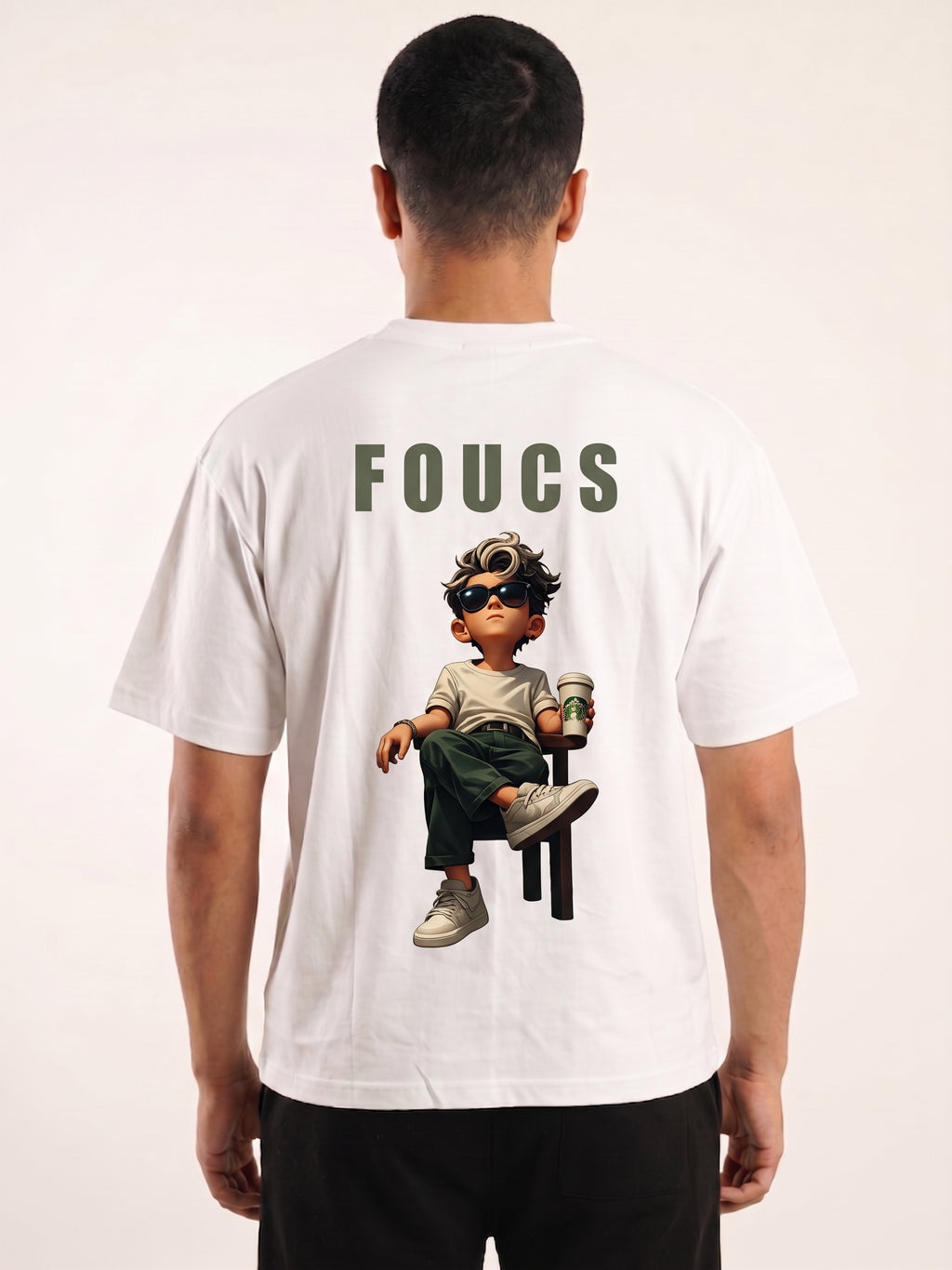 Focus Graphic Oversized T-Shirt