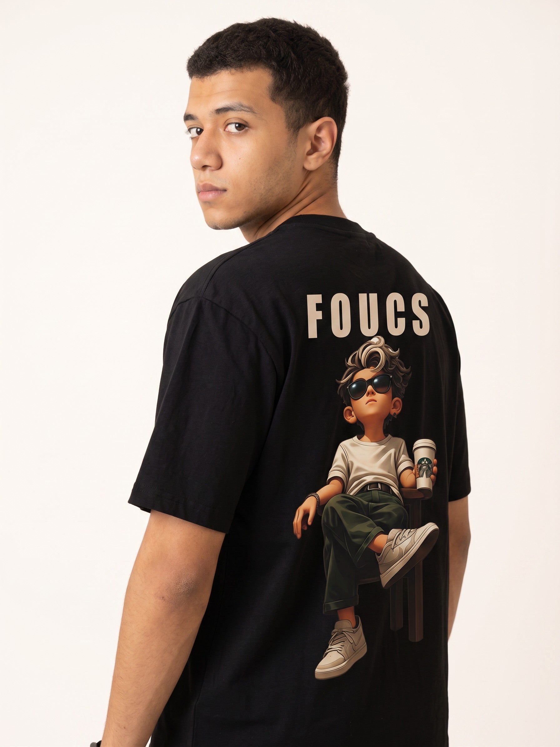 Focus Graphic Oversized T-Shirt