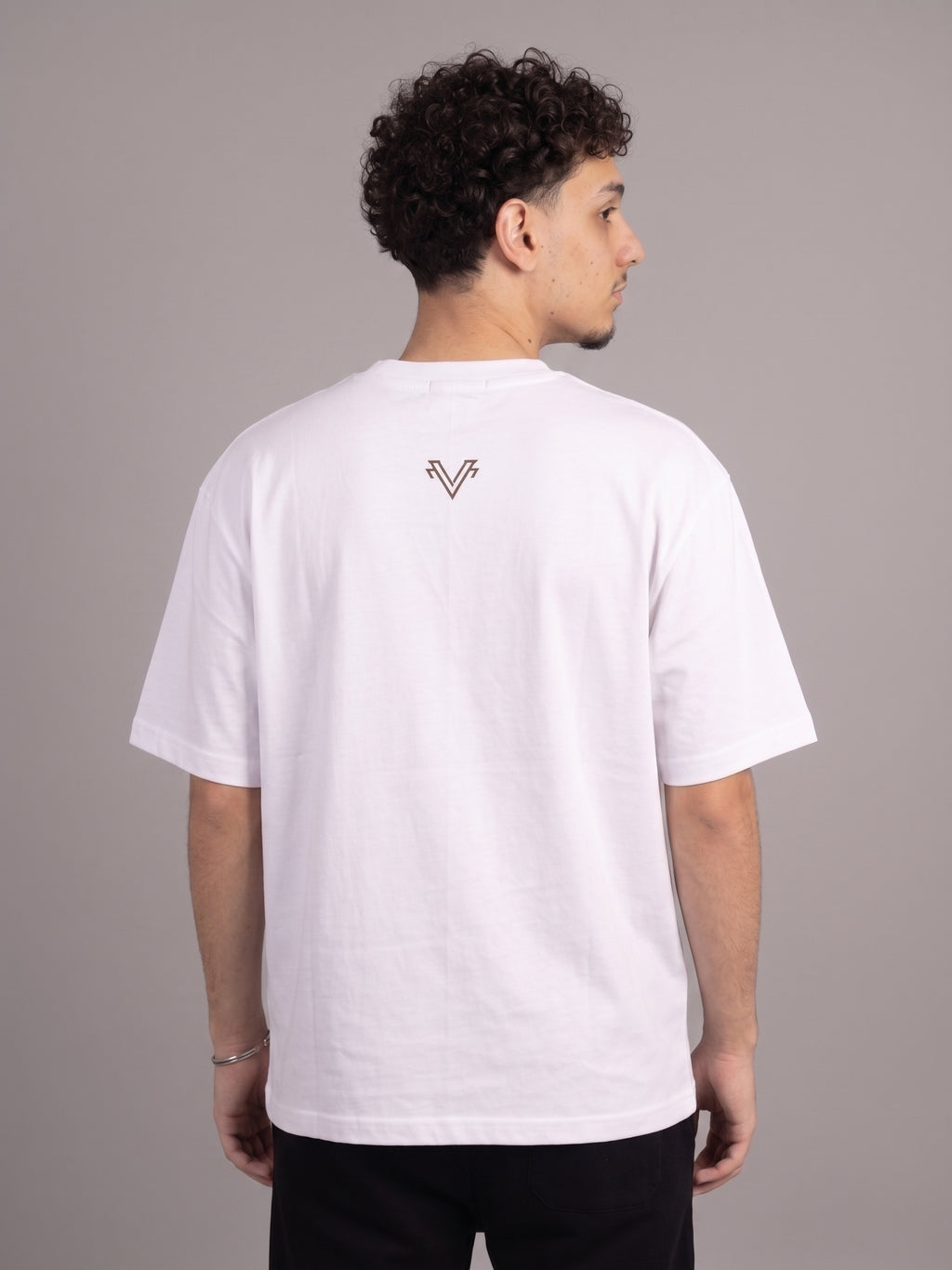 I can't oversized white T-shirt