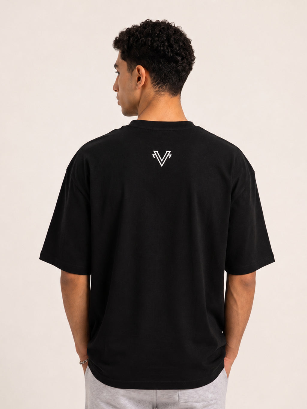 I can't oversized black T-shirt
