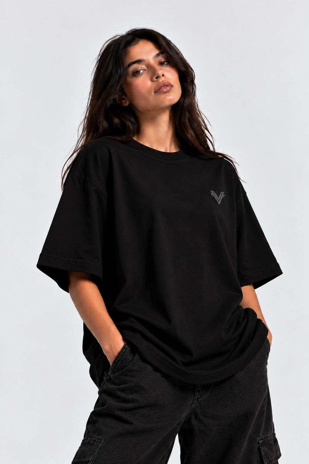 Basic Oversized T-Shirt – Black