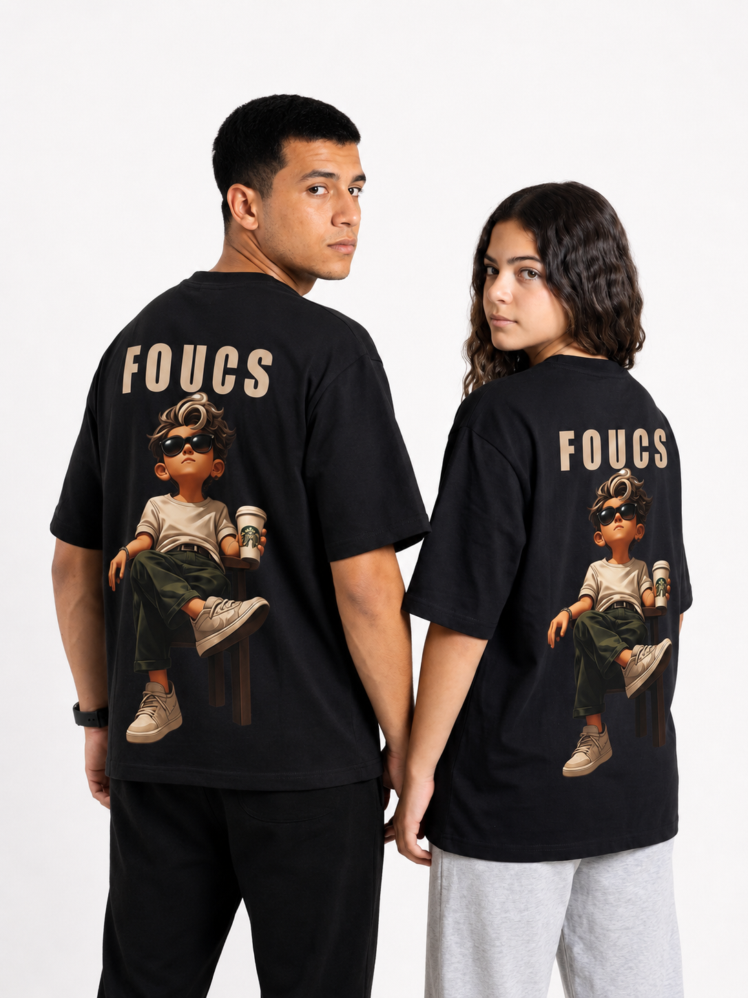 Focus Graphic Oversized T-Shirt