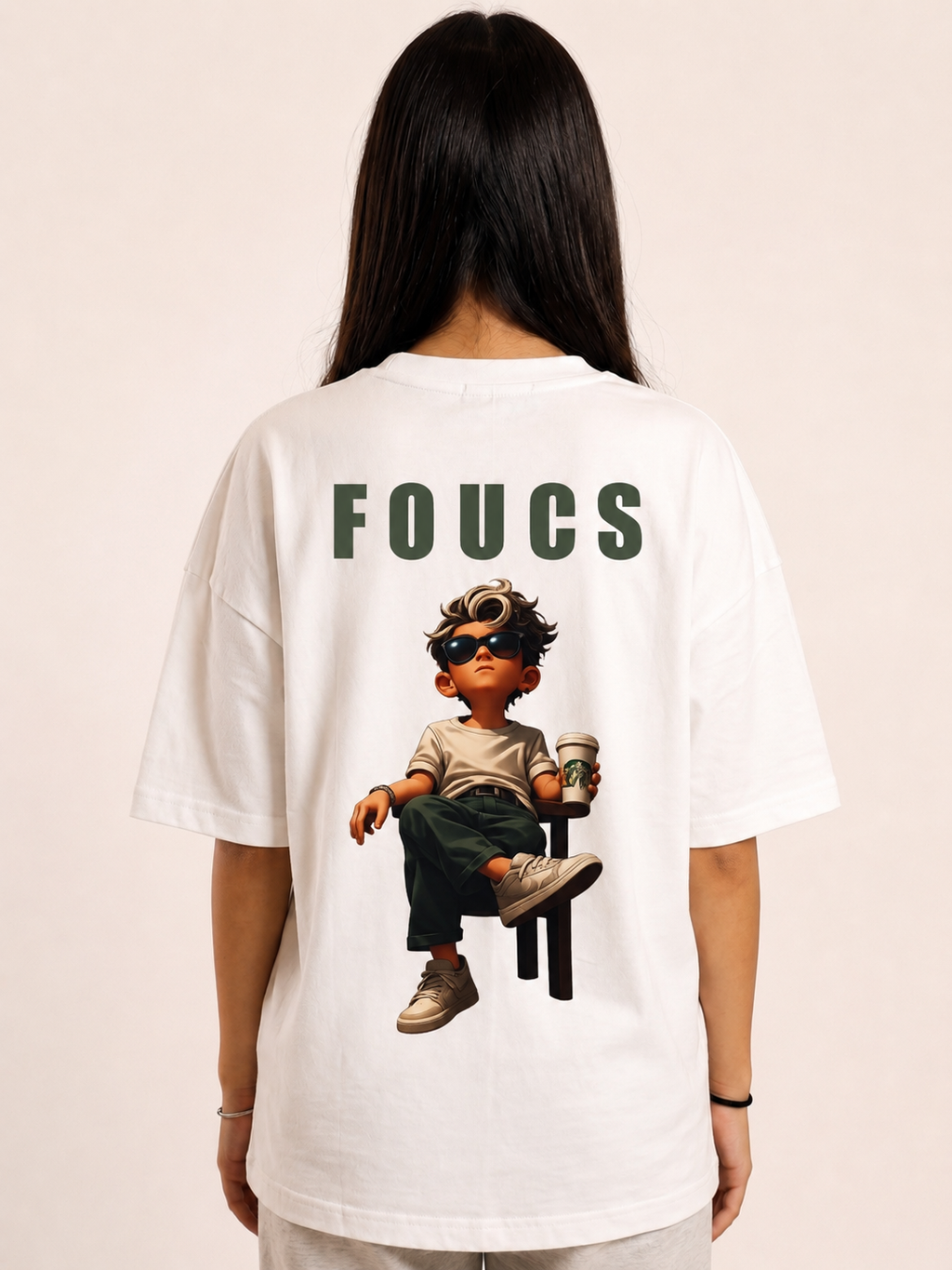 Focus Graphic Oversized T-Shirt