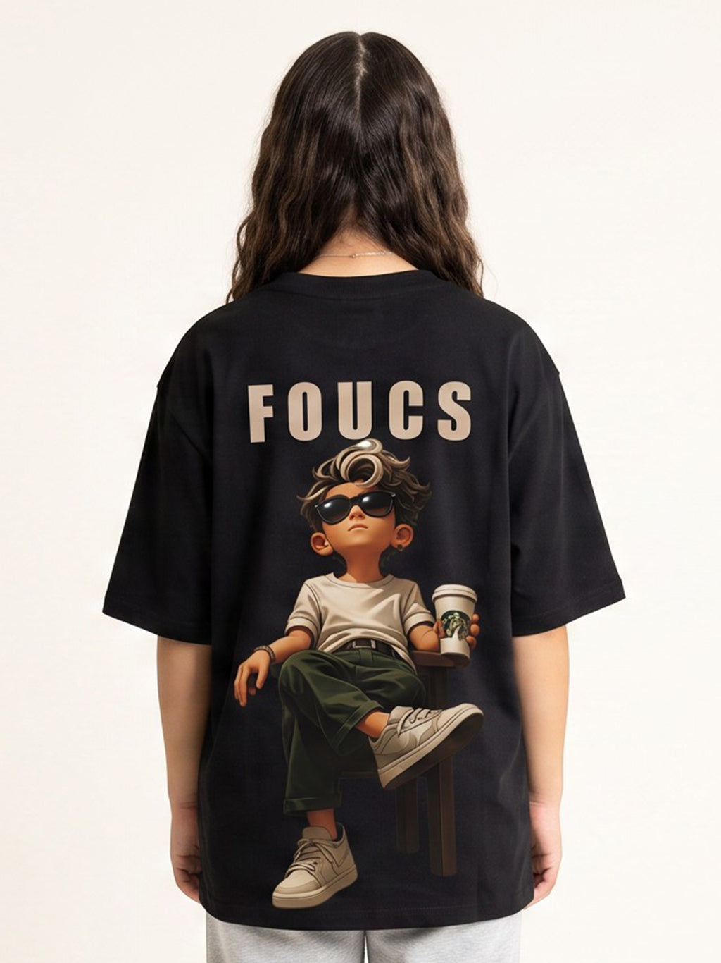 Focus Graphic Oversized T-Shirt