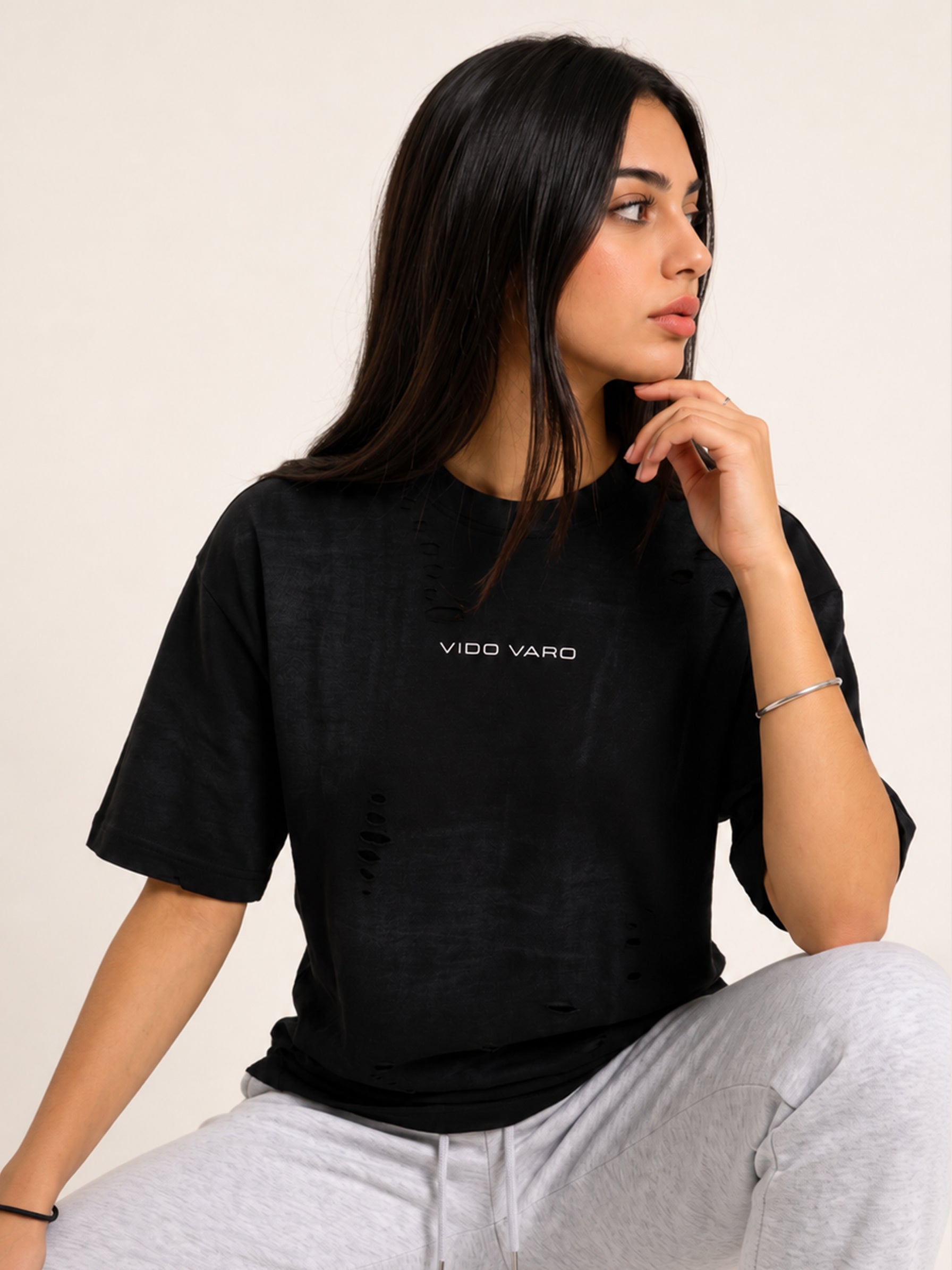 Distressed Oversized T-Shirt