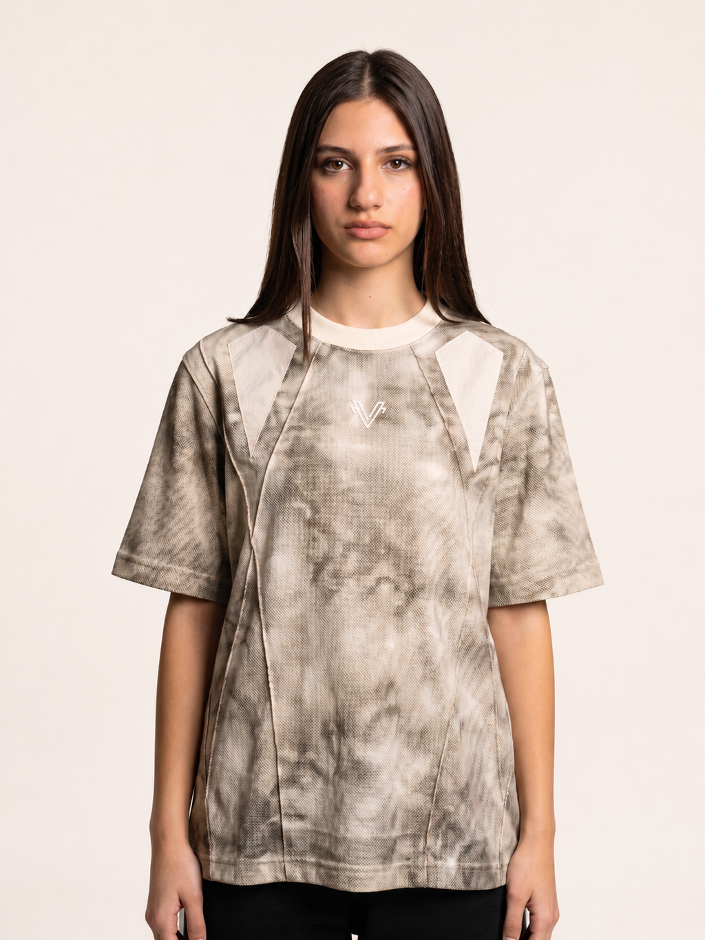washed Marble Effect T-Shirt