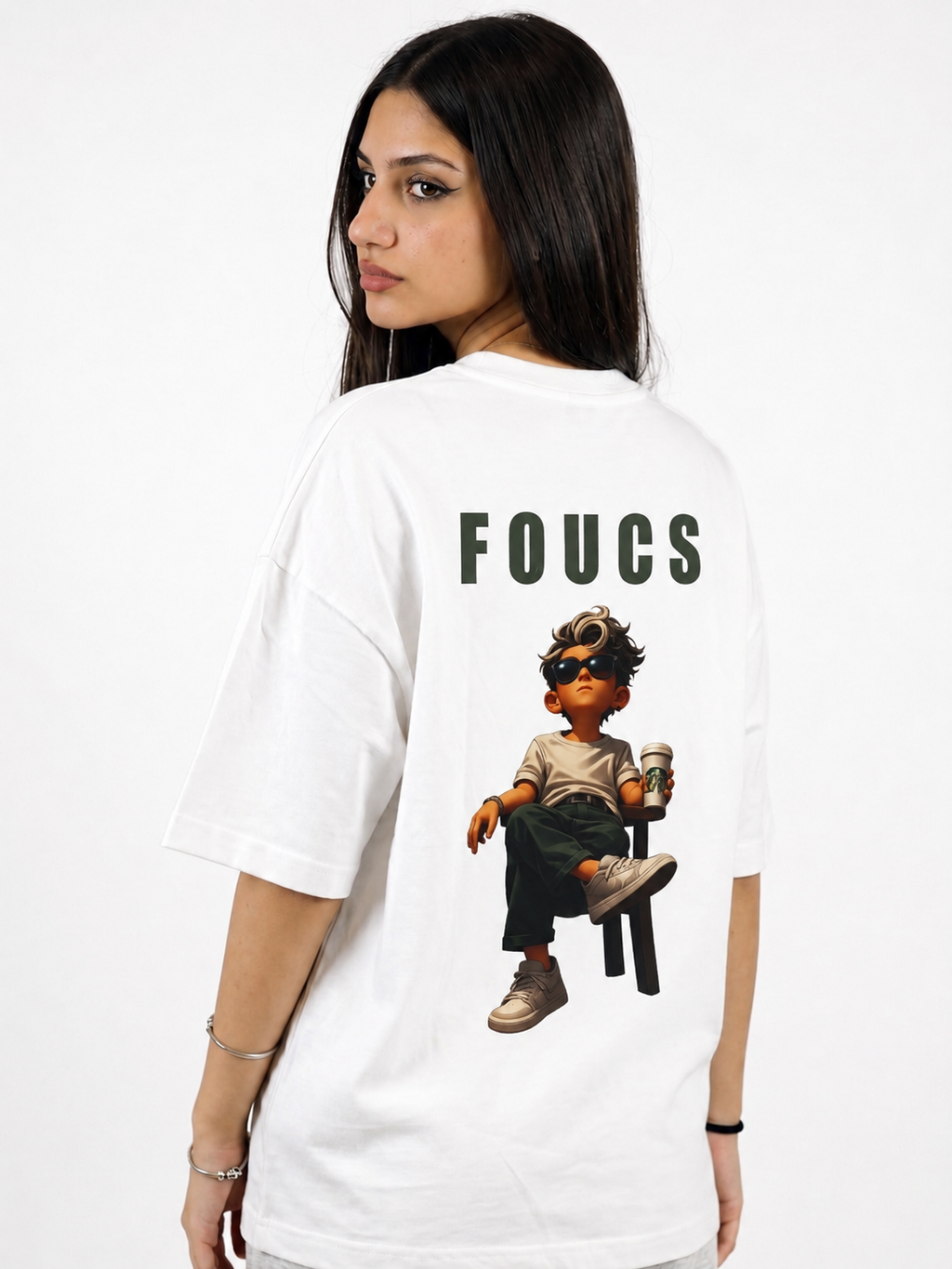 Focus Graphic Oversized T-Shirt