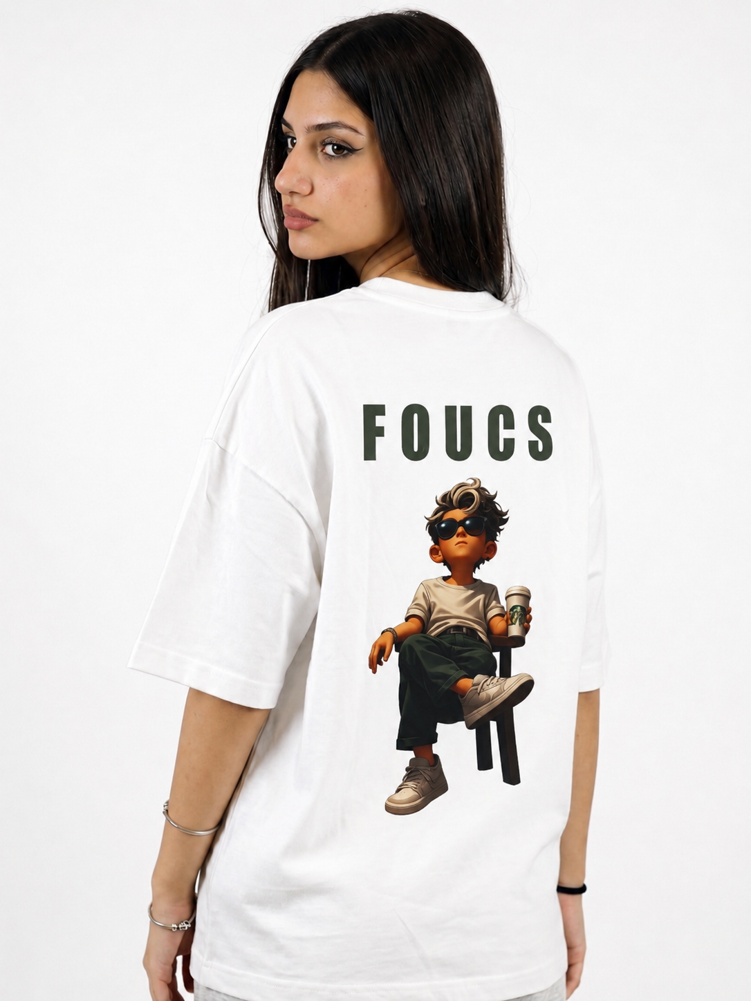 Focus Graphic Oversized T-Shirt