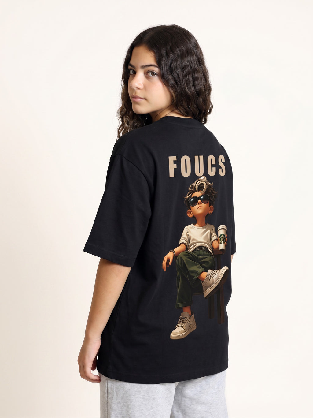 Focus Graphic Oversized T-Shirt