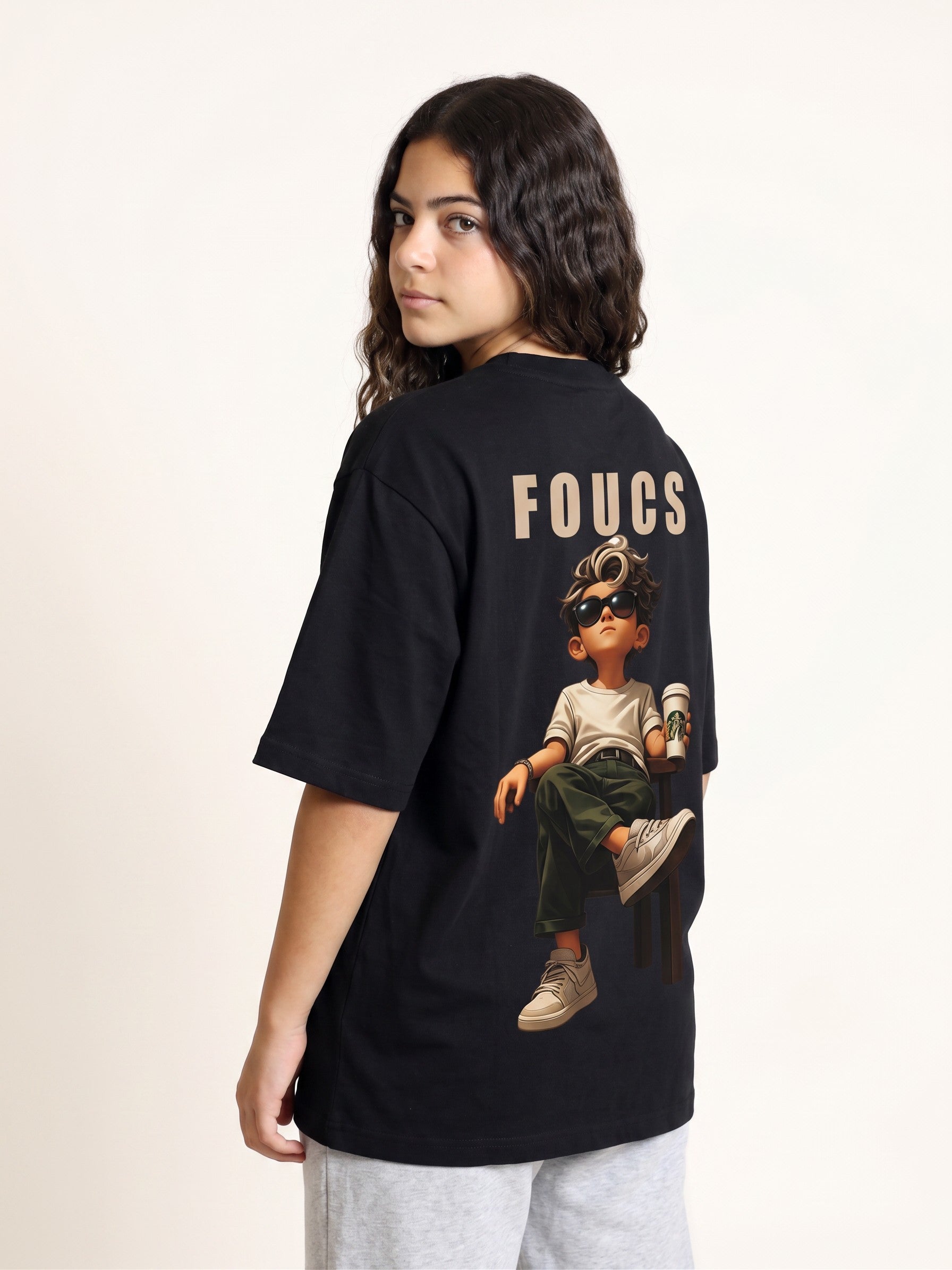 Focus Graphic Oversized T-Shirt