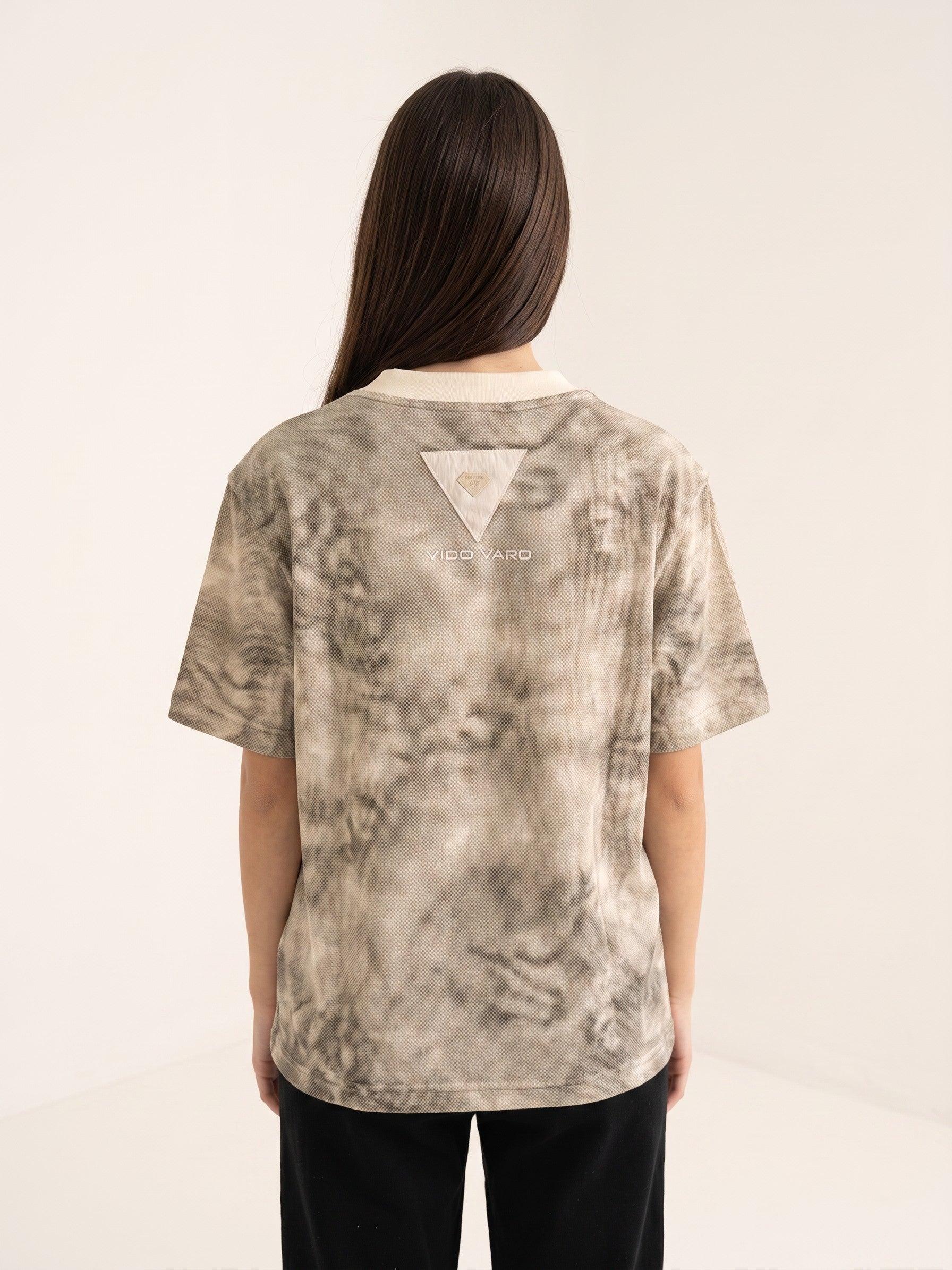 washed Marble Effect T-Shirt